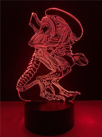 Image of Alien Skull 3D Illusion Lamp Night Light