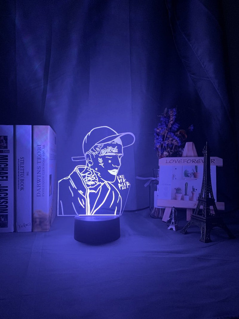 American Rapper Lil Peep 3D Illusion Lamp Night Light