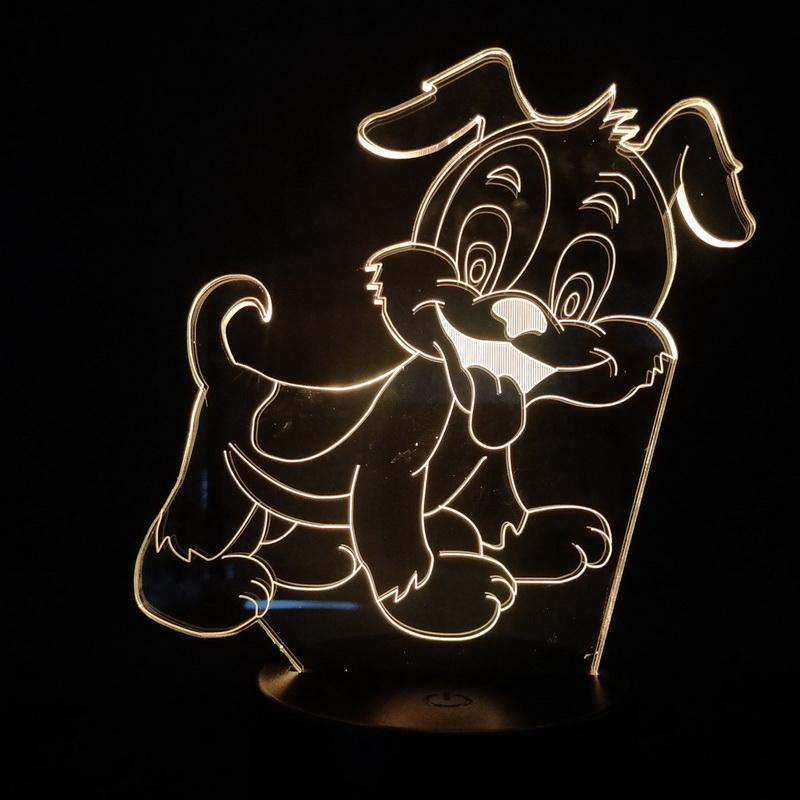 Anim 3D Illusion Lamp Night Light