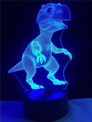 Image of Animal Dinosaur Jurassic World 3D Illusion Lamp Night Light