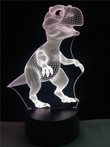Image of Animal Dinosaur Jurassic World 3D Illusion Lamp Night Light
