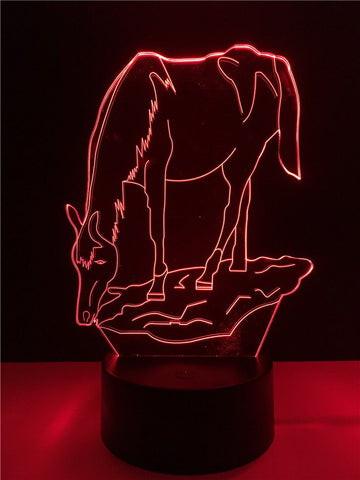 Image of Animal Horse 01 3D Illusion Lamp Night Light