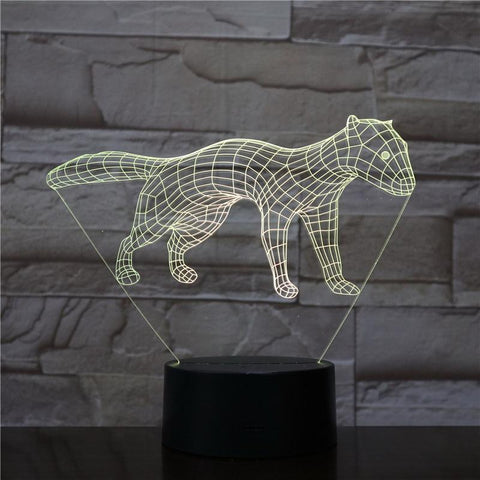 Image of Animal meerkat 3D Illusion Lamp Night Light