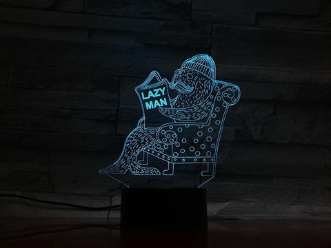 Image of Animal Seal 3D Illusion Lamp Night Light