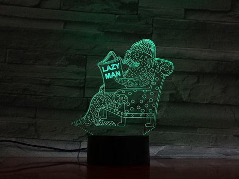 Image of Animal Seal 3D Illusion Lamp Night Light