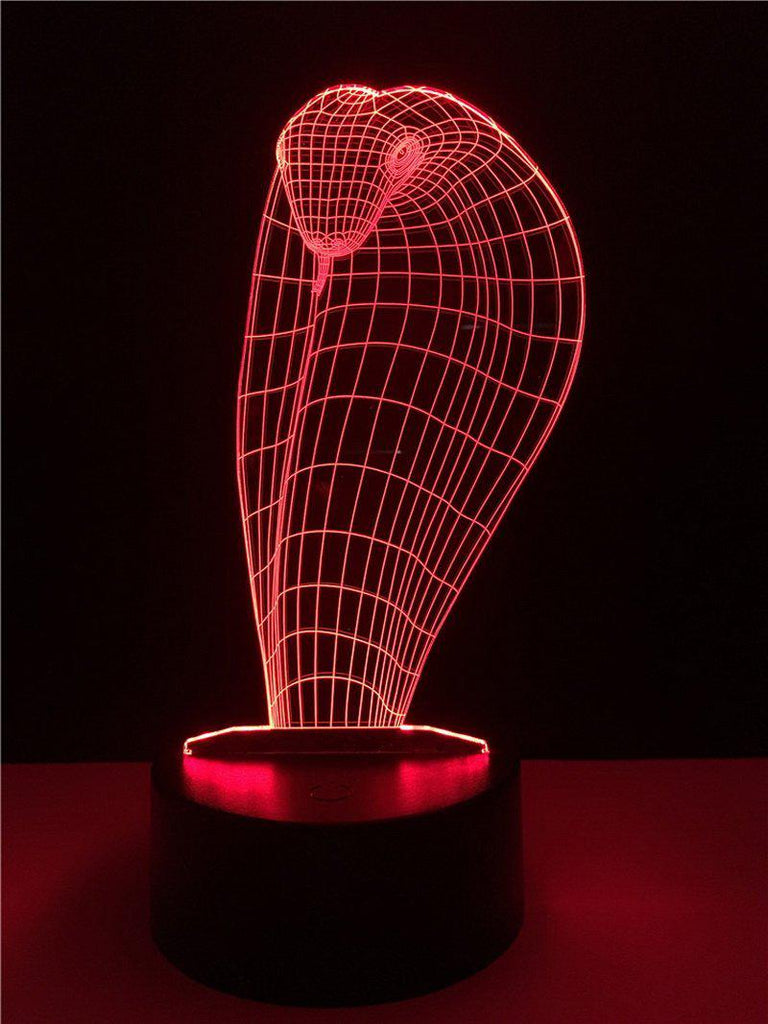 Animal Snake 3D Illusion Lamp Night Light