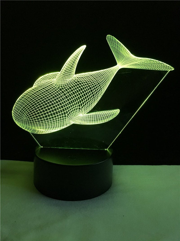 Animal Whale 3D Illusion Lamp Night Light