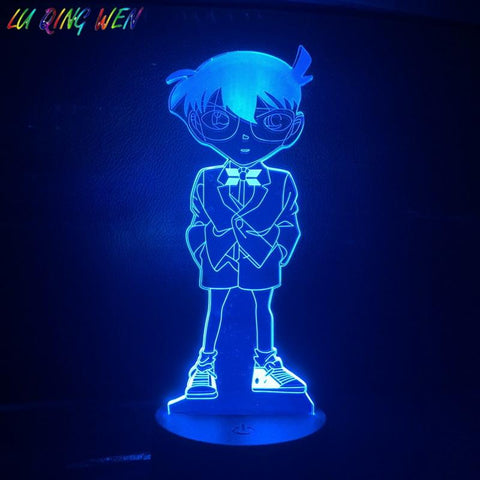 Anime Detective Conan Figure 3D Illusion Lamp Night Light