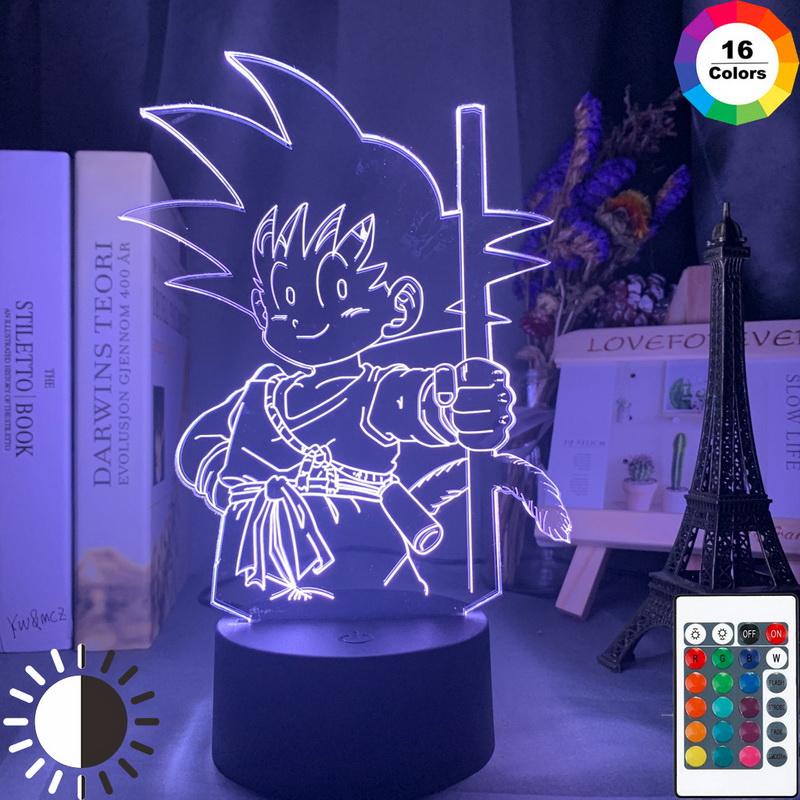 Anime Dragon Ball Young Goku 01 3D Illusion Lamp Night Light