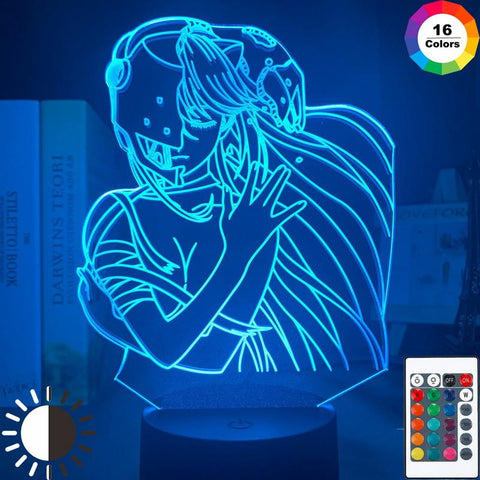 Image of Anime Elfen Lied Lucy Nyu Figure Child Room 3D Illusion Lamp Night Light