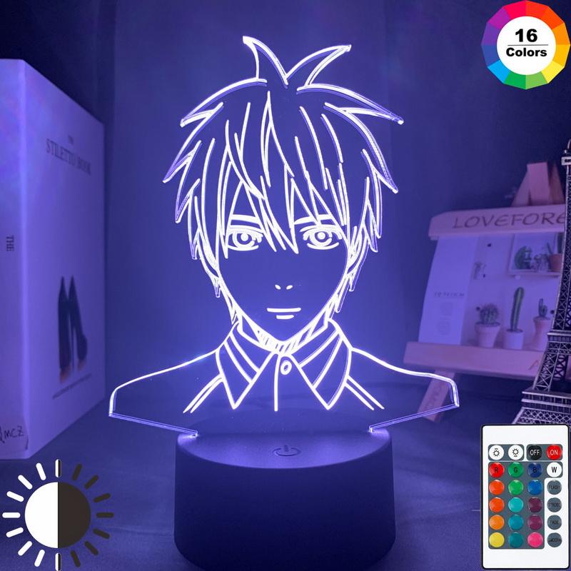 Anime Kurokos Basketball Kuroko Tetsuya Figure 3D Illusion Lamp Night Light