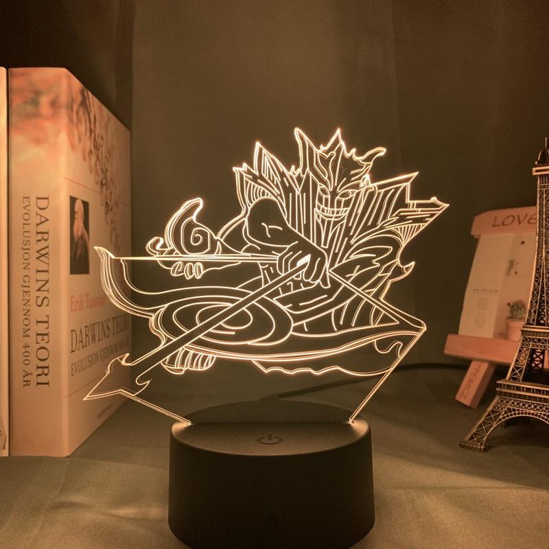 Anime Naruto Itachi Uchiha Sasuke Susanoo 3D Illusion Lamp Night Light