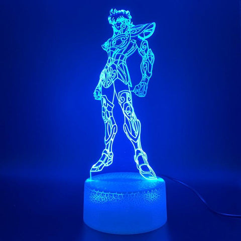 Image of Anime Saint Seiya Figure 3D Illusion Lamp Night Light