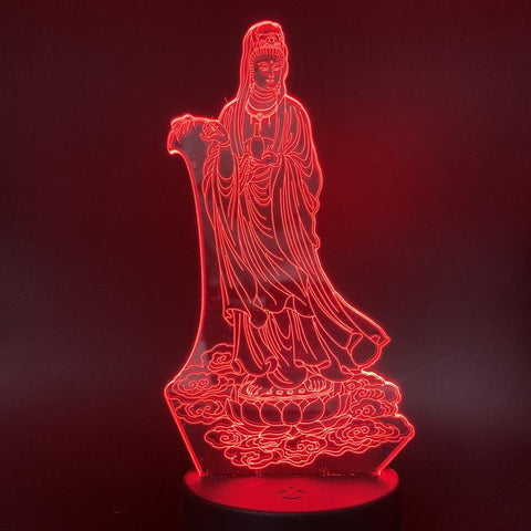Image of Arya Avalokiteshvara One Piece 3D Illusion Lamp Night Light