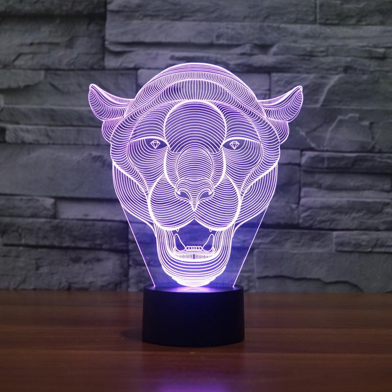 ative ation Kiddie Kids Lioness Room 3D Illusion Lamp Night Light