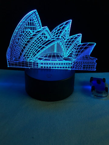 Image of Australia Sydney Opera House 3D Illusion Lamp Night Light