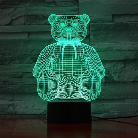 Image of Baby Bear 3D Illusion Lamp Night Light
