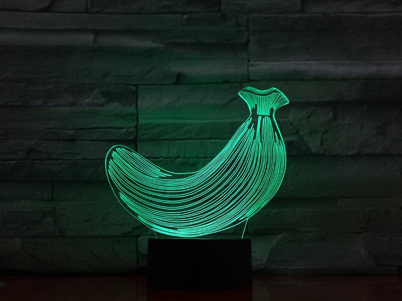 Banana Table 3D Illusion Lamp Night Light