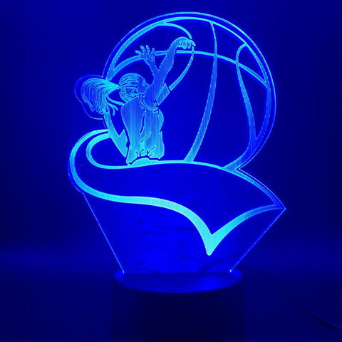 Image of basketball Room 3D Illusion Lamp Night Light