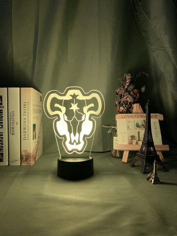 Image of Black Clover Black Bull Model 3D Illusion Lamp Night Light