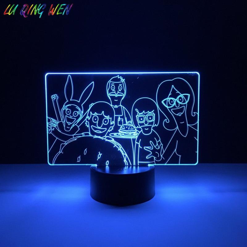 Bobs Burgers 3D Illusion Lamp Night Light