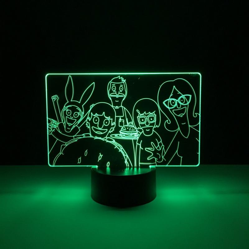Bobs Burgers 3D Illusion Lamp Night Light
