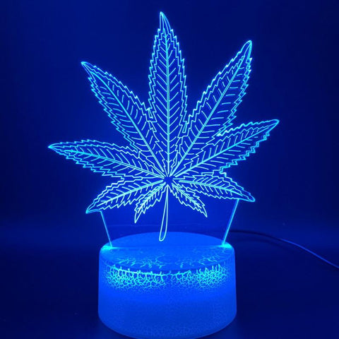 Image of Botany Cannabis Marijuana Bar Room 3D Illusion Lamp Night Light