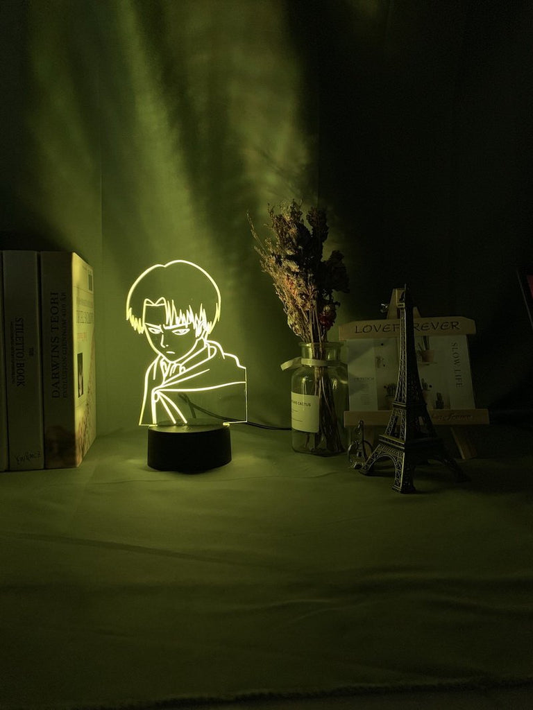 Captain Levi Ackerman Figure 3D Illusion Lamp Night Light 5315