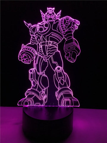 Image of Car Transformers 3D Illusion Lamp Night Light