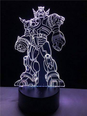 Image of Car Transformers 3D Illusion Lamp Night Light
