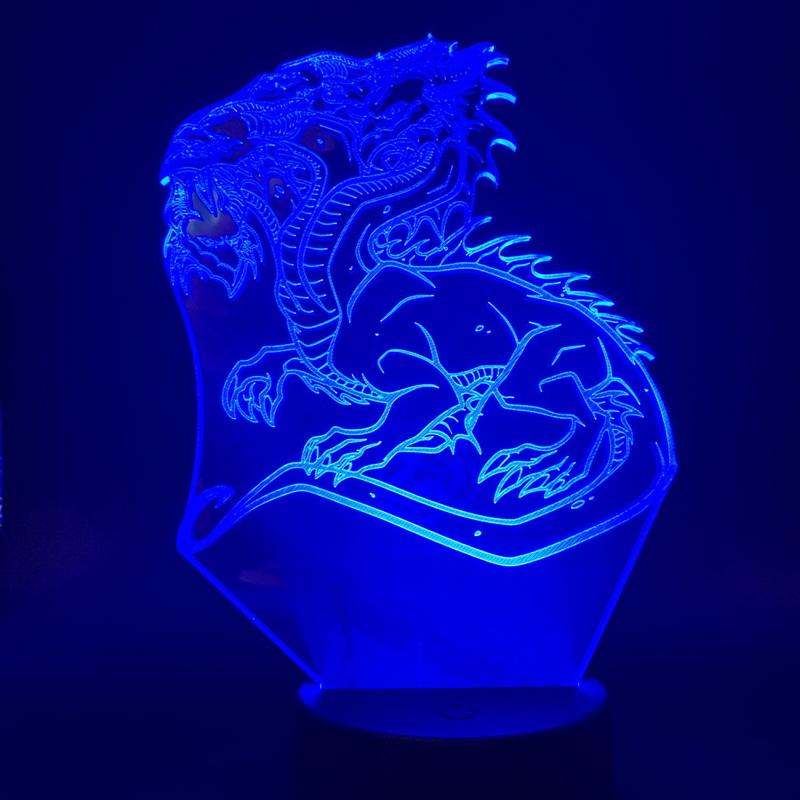 Chinese Lovely Dragon 3D Illusion Lamp Night Light