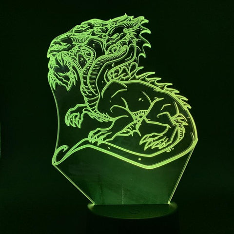 Image of Chinese Lovely Dragon 3D Illusion Lamp Night Light