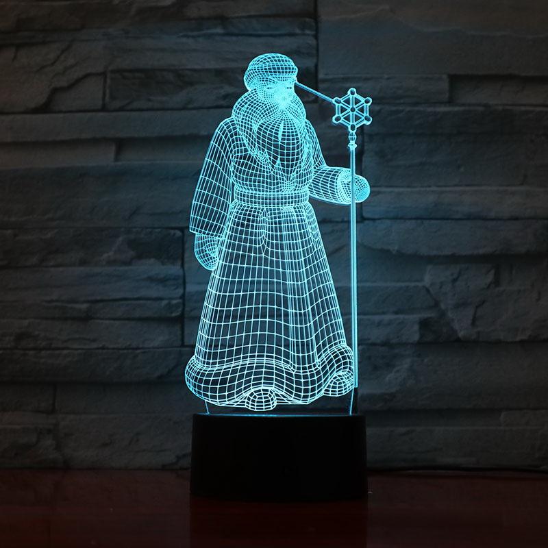 Christian Pope 3D Illusion Lamp Night Light