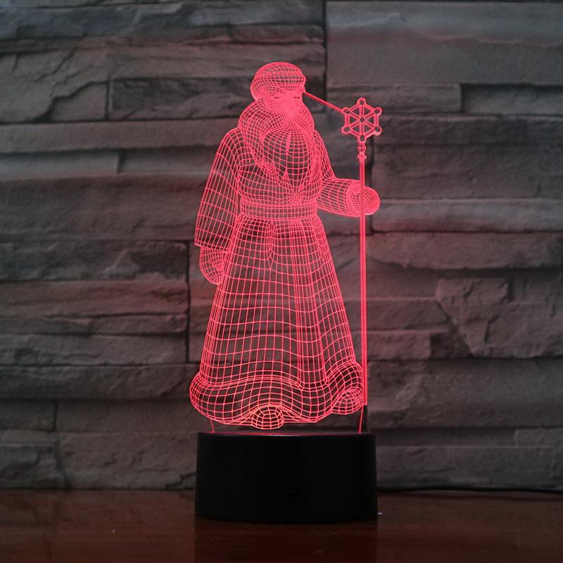 Christian Pope 3D Illusion Lamp Night Light