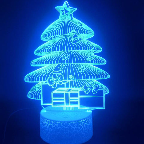 Image of Christmas Tree 02 3D Illusion Lamp Night Light