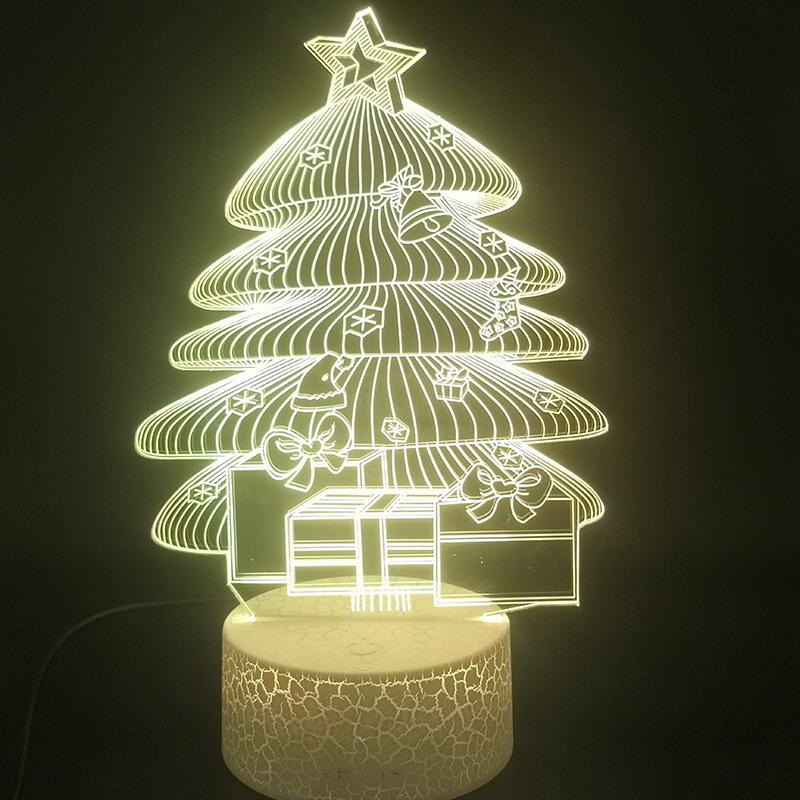 Christmas Tree 02 3D Illusion Lamp Night Light