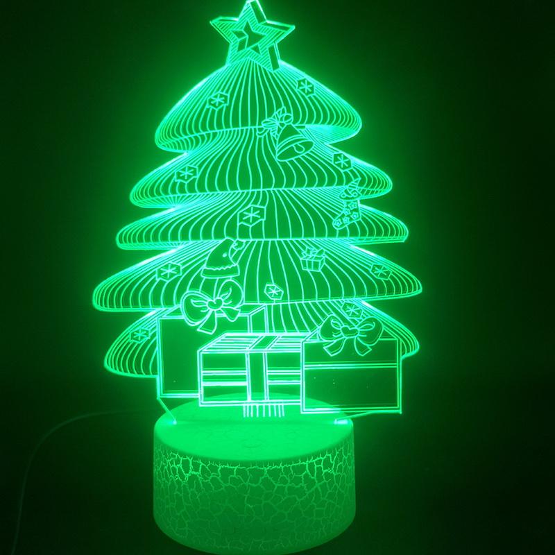 Christmas Tree 02 3D Illusion Lamp Night Light