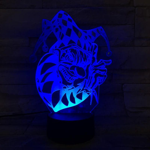 Image of Clown Batman Enemy Super Villain 3D Illusion Lamp Night Light