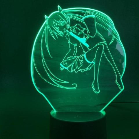 Image of Comic Girl 3D Illusion Lamp Night Light