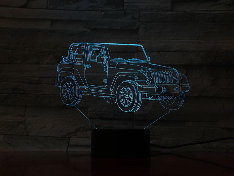 Cross Country Vehicle Suvs 3D Illusion Lamp Night Light