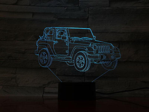 Image of Cross Country Vehicle Suvs 3D Illusion Lamp Night Light