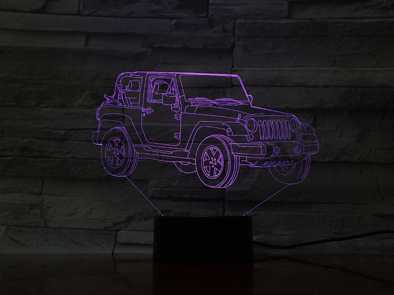 Cross Country Vehicle Suvs 3D Illusion Lamp Night Light