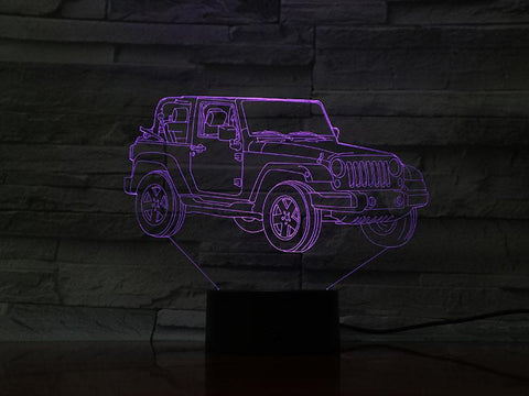 Image of Cross Country Vehicle Suvs 3D Illusion Lamp Night Light