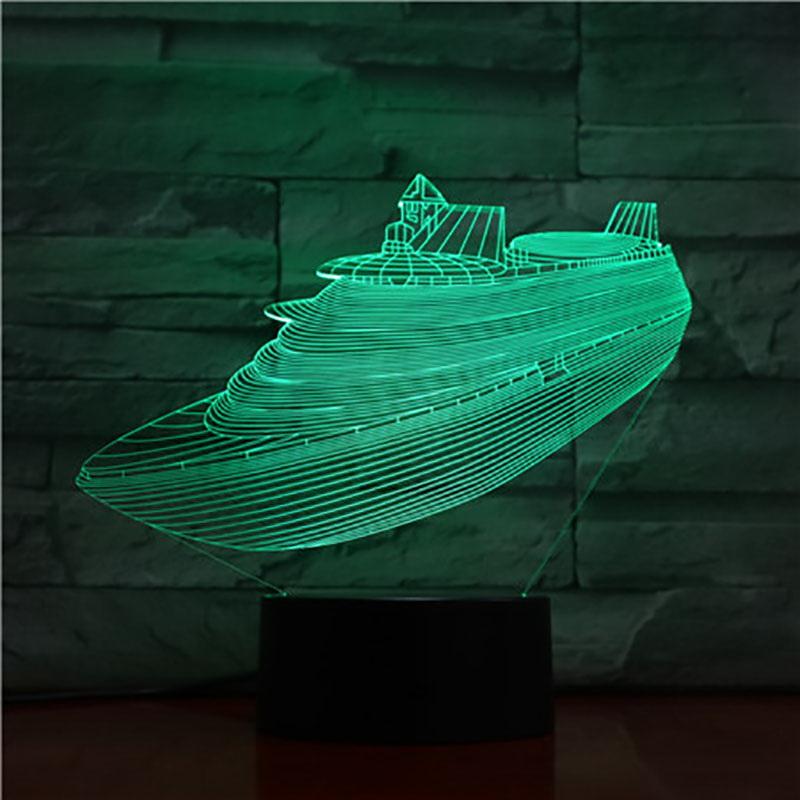 Cruise 3D Illusion Lamp Night Light