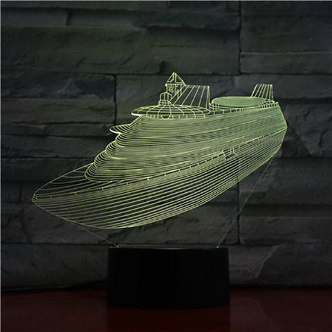 Image of Cruise 3D Illusion Lamp Night Light