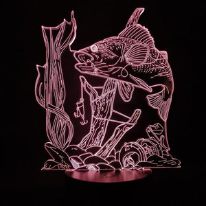 Damsel-fish 3D Illusion Lamp Night Light