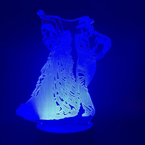 Image of Dancing couple 3D Illusion Lamp Night Light