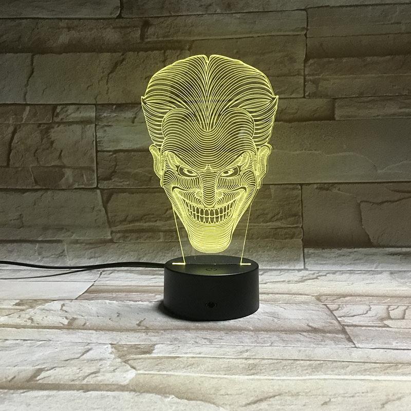 DC Comics The Clown Jack Super Villain 3D Illusion Lamp Night Light