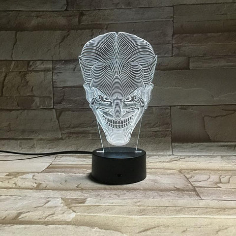 Image of DC Comics The Clown Jack Super Villain 3D Illusion Lamp Night Light