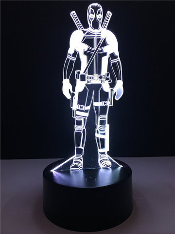 Image of Deadpool 3D Illusion Lamp Night Light